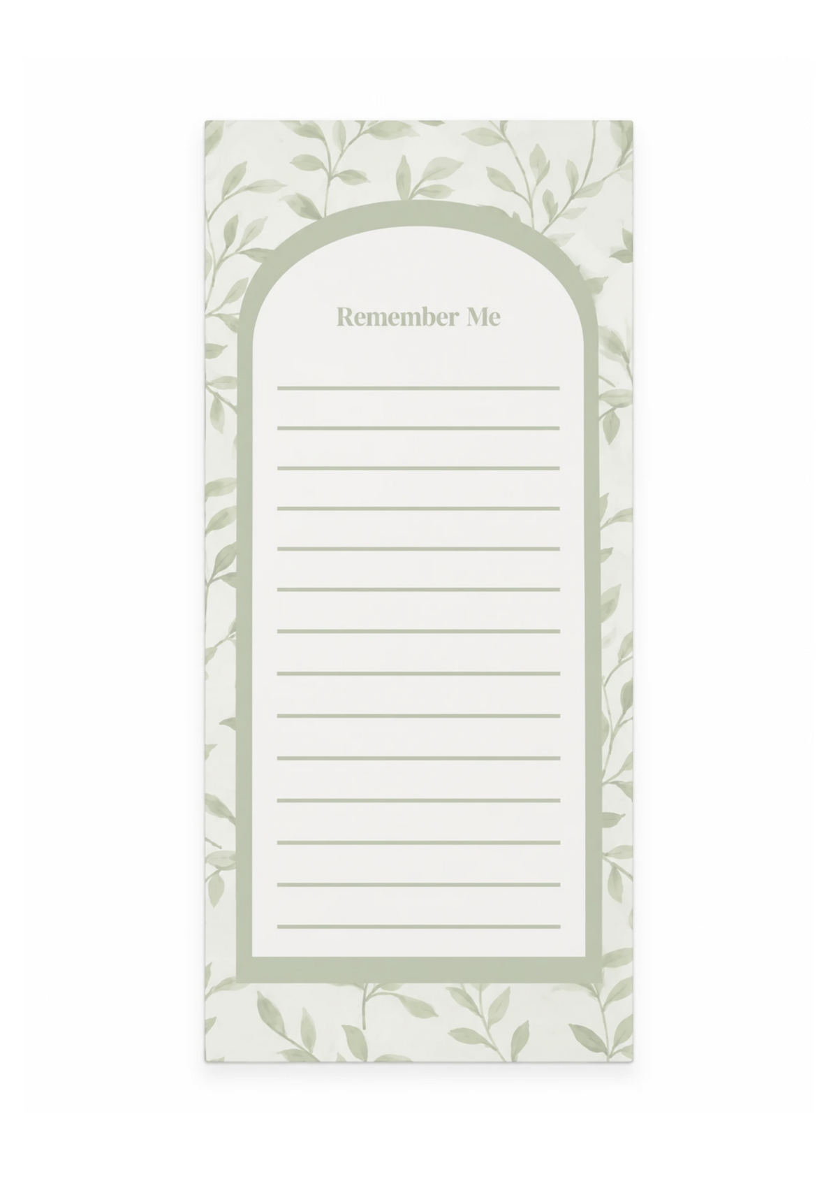 Green | Remember Me Notepad
