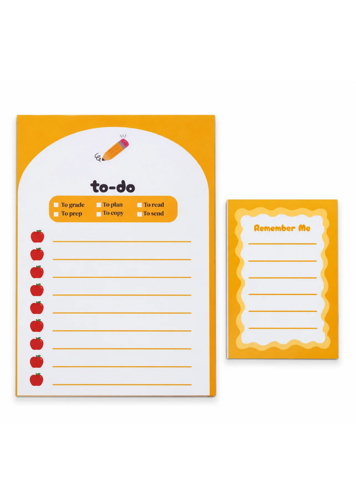 Yellow | Teacher To Do List and Remember Notepad