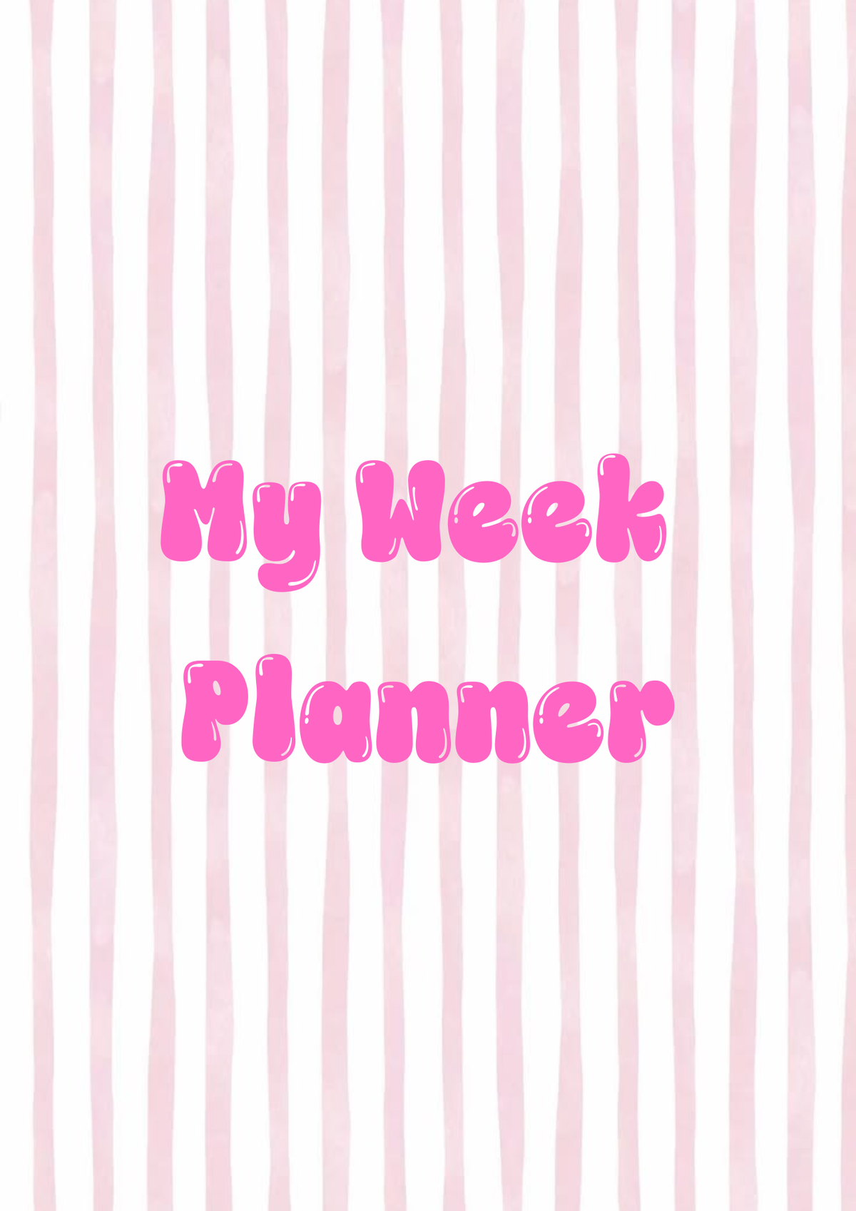 My Week Planner
