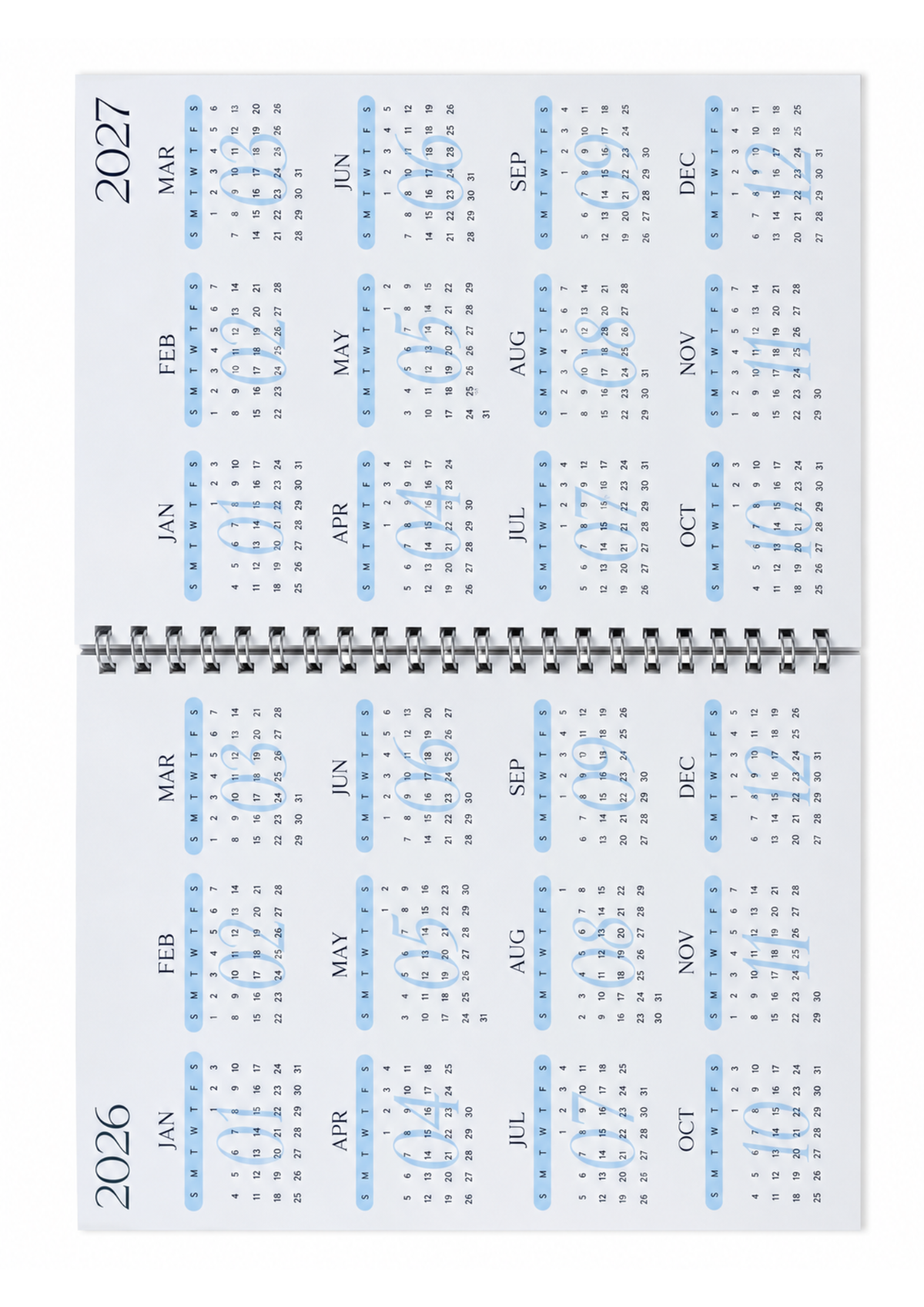 Cowboy Duck Notebook with 2026&2027 Calendar