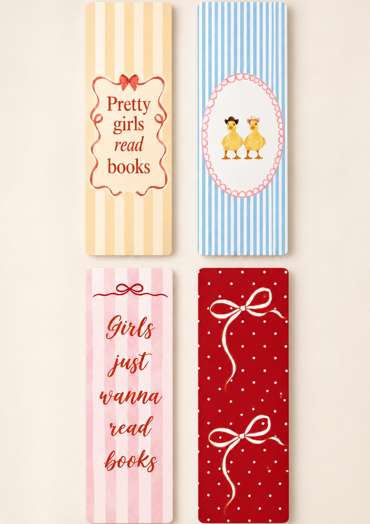 The Pretty Pages Bookmark Set | 4-Piece Bookmark Collection