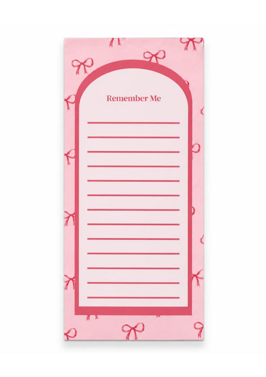 Pink | Remember Me Notepad