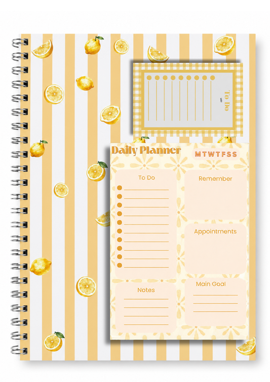 Lemon and Sun | Notebook and Planner Set