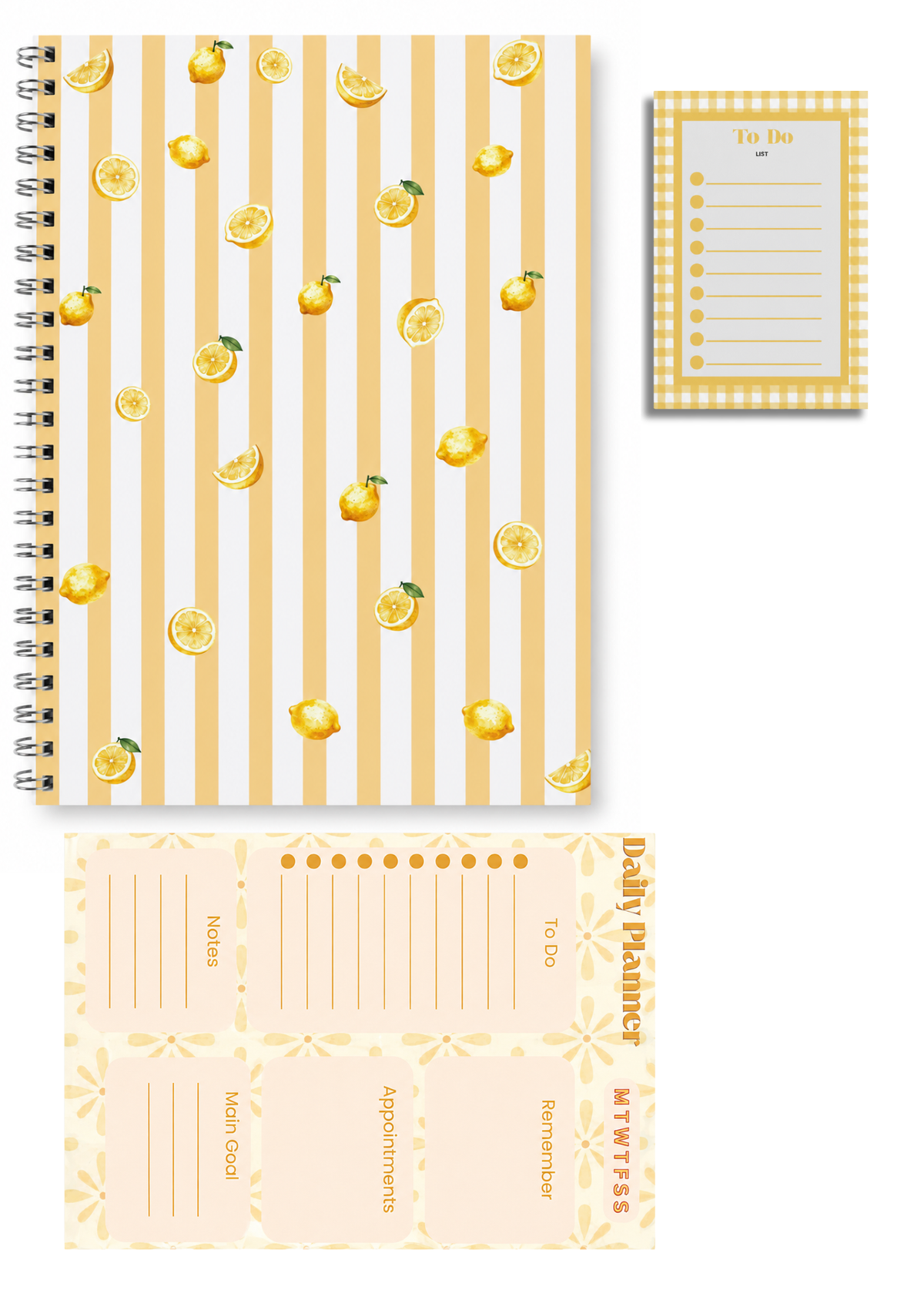 Lemon and Sun | Notebook and Planner Set
